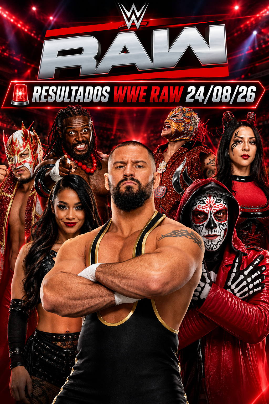 WWE RAW 24/08/26: Caos no main event, estreia chocante da OTM e avanço da Lucha Libre