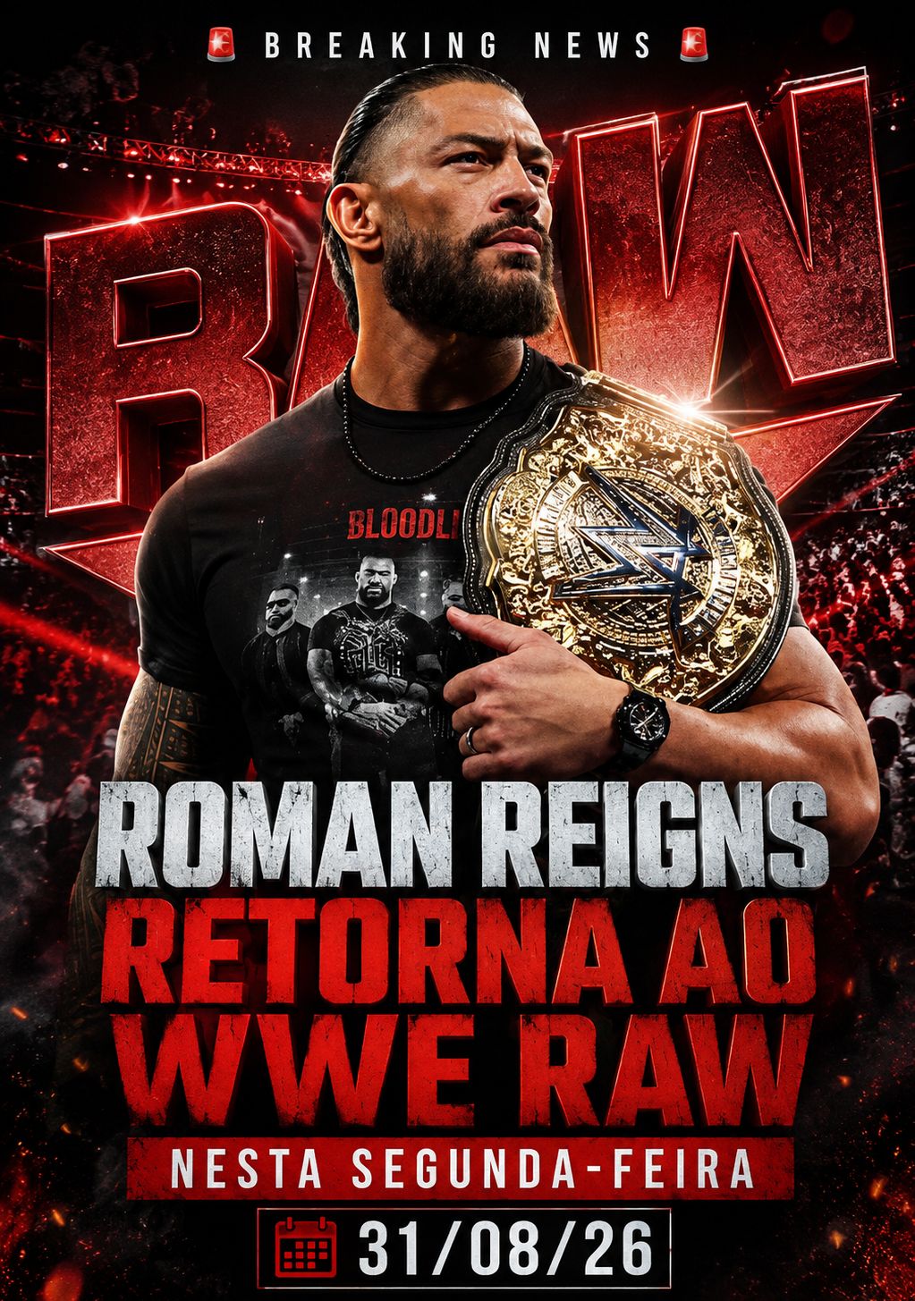 Roman Reigns retorna ao WWE RAW em noite de duelo histórico entre irmãos