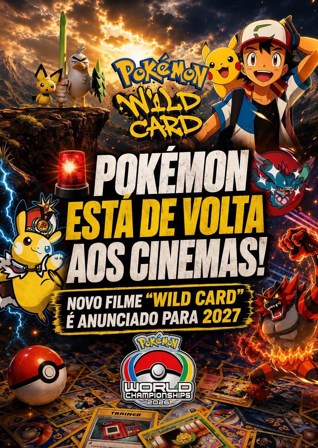 🚨Pokémon: Wild Card é anunciado para 2027; veja os detalhes