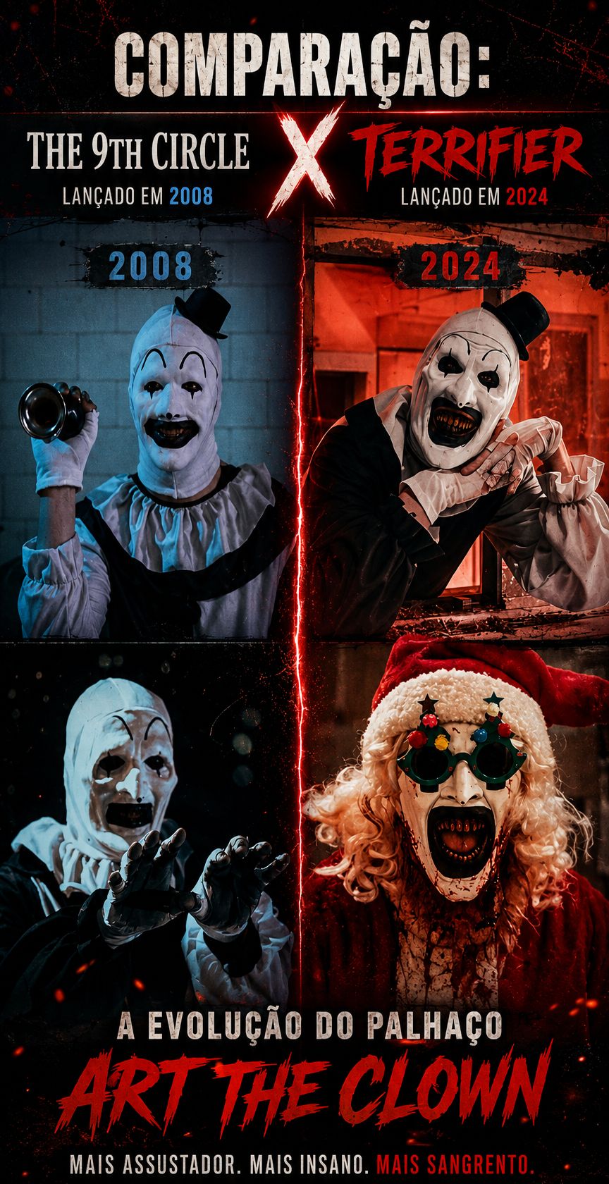 Art the Clown: evolução de The 9th Circle a Terrifier 3