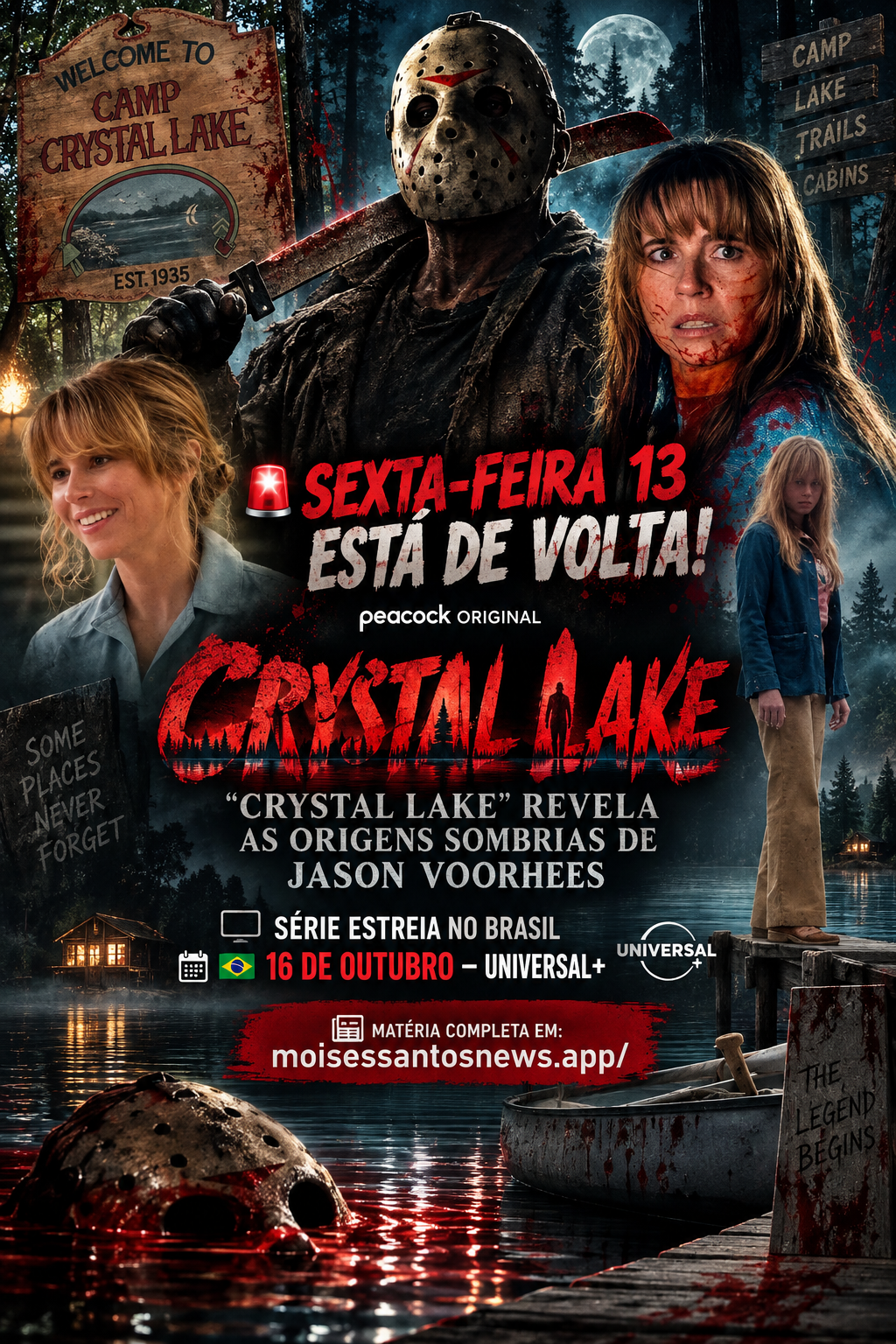 Crystal Lake: série de Sexta-Feira 13 revela as origens de Jason Voorhees e ganha data no Brasil